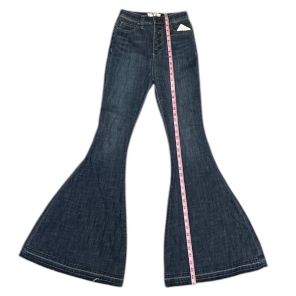 FREE PEOPLE Flare Bell Bottom Jeans - Picture 2 of 16